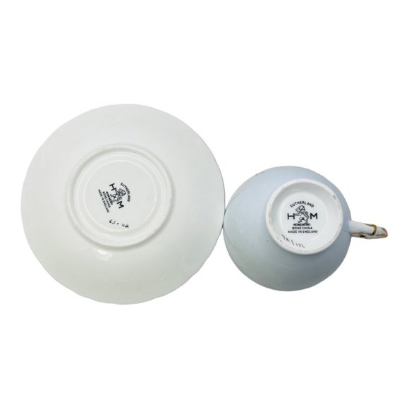 Sutherland H M Fine Bone China Tea Cup And Saucer Set Vintage Made in England - Picture 8 of 10